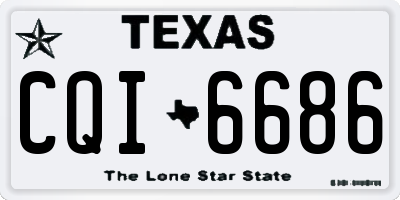TX license plate CQI6686