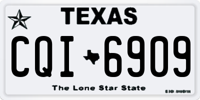TX license plate CQI6909