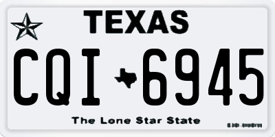 TX license plate CQI6945