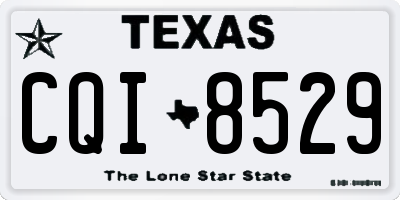 TX license plate CQI8529