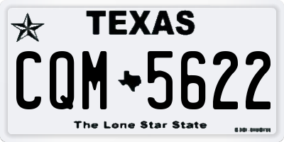 TX license plate CQM5622