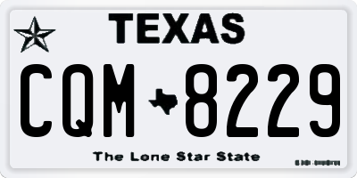TX license plate CQM8229