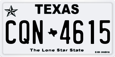 TX license plate CQN4615