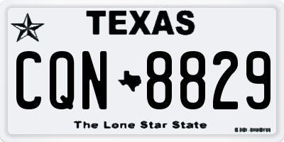 TX license plate CQN8829