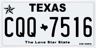 TX license plate CQQ7516