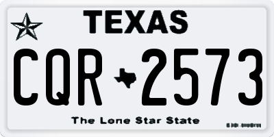 TX license plate CQR2573