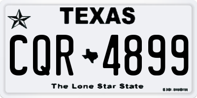 TX license plate CQR4899