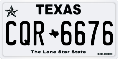 TX license plate CQR6676