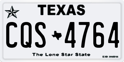 TX license plate CQS4764