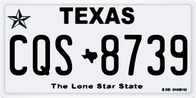 TX license plate CQS8739