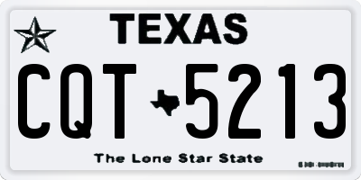 TX license plate CQT5213