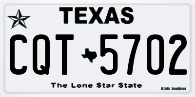TX license plate CQT5702