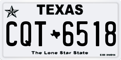 TX license plate CQT6518
