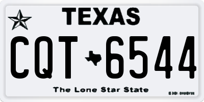 TX license plate CQT6544