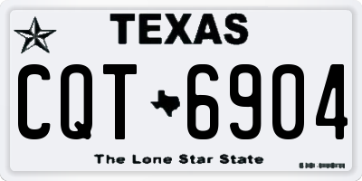 TX license plate CQT6904