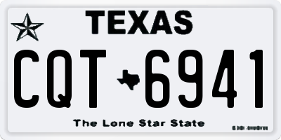 TX license plate CQT6941