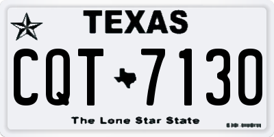 TX license plate CQT7130