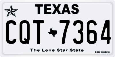TX license plate CQT7364