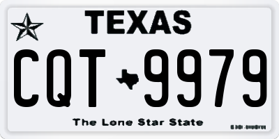 TX license plate CQT9979