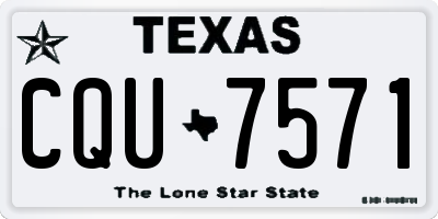 TX license plate CQU7571
