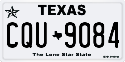 TX license plate CQU9084