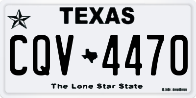 TX license plate CQV4470