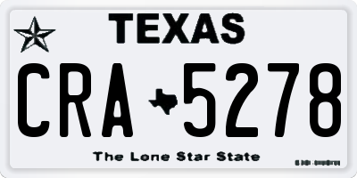 TX license plate CRA5278
