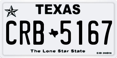 TX license plate CRB5167
