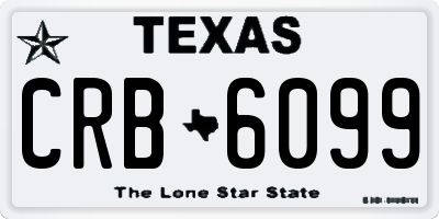TX license plate CRB6099