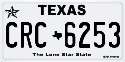 TX license plate CRC6253