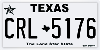 TX license plate CRL5176