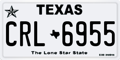 TX license plate CRL6955
