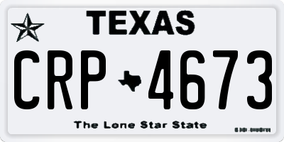TX license plate CRP4673