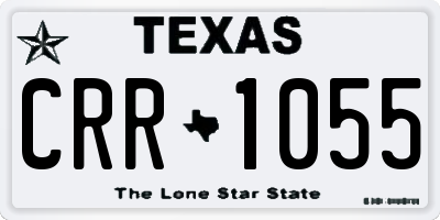 TX license plate CRR1055