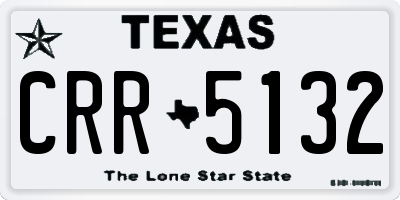 TX license plate CRR5132