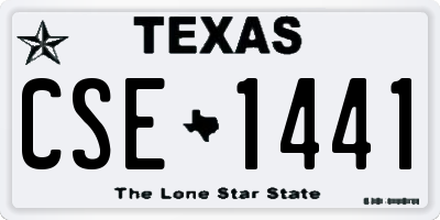 TX license plate CSE1441