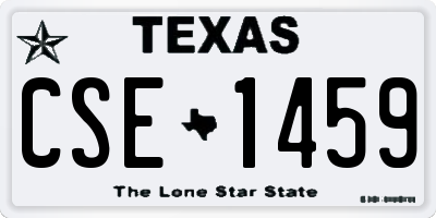 TX license plate CSE1459