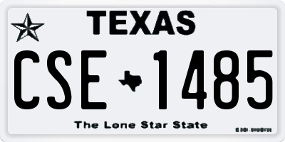 TX license plate CSE1485