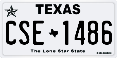 TX license plate CSE1486