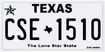 TX license plate CSE1510