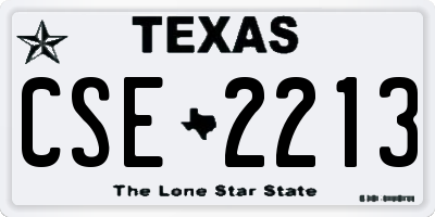 TX license plate CSE2213