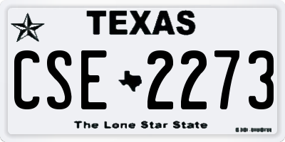 TX license plate CSE2273