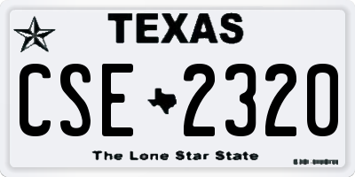 TX license plate CSE2320