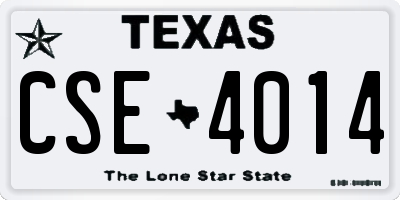 TX license plate CSE4014