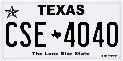 TX license plate CSE4040