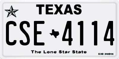 TX license plate CSE4114