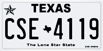 TX license plate CSE4119