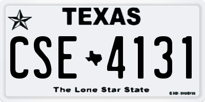 TX license plate CSE4131