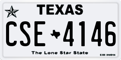 TX license plate CSE4146