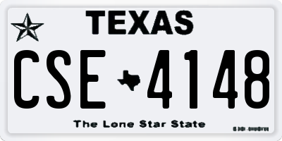 TX license plate CSE4148